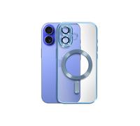 Coque MagSafe - AVIZAR - iPhone 16 Plus - Silicone Gel Flexible - Protection Intégrale - Bleu Clair