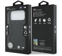Coque MagSafe - BMW - iPhone 17 Pro Max - Noir - Logo BMW M métal - Hybrid PC+TPU