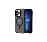 BMW BMHMP14LDSLK Coque Rigide pour iPhone 14 Pro 6,1" Noir Signature