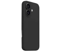 Coque MagSafe Color Cover Magnetic pour iPhone 16 en Silicone souple Noir