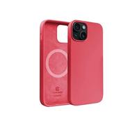 Coque MagSafe en Silicone pour iPhone 15 Plus avec Anneau Magnétique Intégré Crong Rose