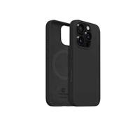 Coque MagSafe en Silicone pour iPhone 16 Pro Max Titanium avec Anneau Magnétique Crong Noir
