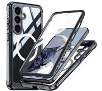 Coque Magsafe En Verre Trempé Pour Samsung Galaxy S25 5g Redpepper, Noir