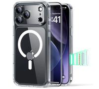 Iphone 17 pro max - transparent - set classic hybrid magsafe + verre trempé