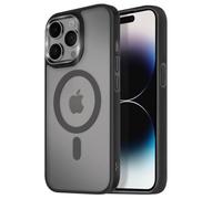 Coque MagSafe pour iPhone 14 Pro Max Dos Mat Givré Contour Noir