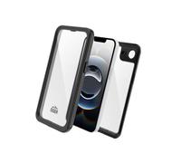 Coque MagSafe Intégrale 360° pour iPhone 16e Étanche IP68 Drop-Test 2m Renforcé Eiger Noir / Transparent