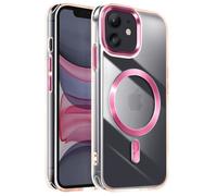 Coque MagSafe pour iPhone 11 Dos Cristal Color Rose Champagne