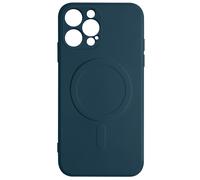 Coque iPhone 12 Pro Max Silicone Soft-touch Mag Cover bleu nuit