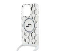 Coque MagSafe iPhone 14 Pro Max avec Bandoulière IML Monogram Crossbody Élégant Transparent
