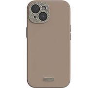 Coque MagSafe iPhone 15 Plus en Cuir modèle Napa Antichoc Ultra Élégant Moshi Marron foncé Marron foncé G