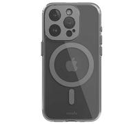 Coque MagSafe iPhone 15 Pro modèle iGlaze Ultra Résistant Durable Moshi Gris