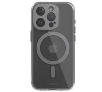 Coque Magsafe Iphone 15 Pro Modèle Iglaze Ultra Résistant Durable Moshi Gris