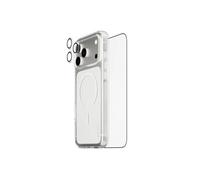 Coque pour iPhone 18 Pro Max avec Protection d'Écran et Caméra, Transparent