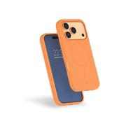 Force Case Coque en silicone iPhone 17 Pro Compatible MagSafe Antichoc 2m Orange
