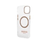Coque Magsafe pour Apple iPhone 13 Pro TPU Gold Outline Transparent
