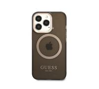 Coque Magsafe pour Apple iPhone 14 Pro TPU Gold Outline Noir
