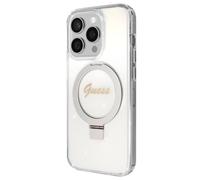 Guess Housse Script Logo Pour Magsafe Transparent - iPhone 15 Pro Max
