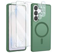 Coque pour Galaxy S26, 2 Verres Trempés et 2 Films Protection Caméra foncé