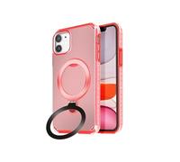 Coque MagSafe pour iPhone 11 Antichoc avec Support Pliable Rouge