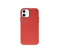 Coque MagSafe pour iPhone 12 et 12 Pro en Cuir Ecologique Crong Rouge
