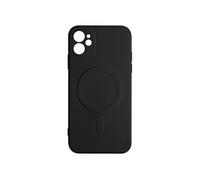 Coque Magsafe iPhone 12 Mini Silicone Intérieur Soft-touch Mag Cover noir