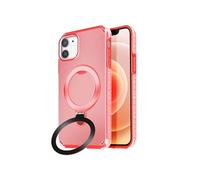 Coque MagSafe pour iPhone 12 Pro et 12 Antichoc avec Support Pliable Rouge