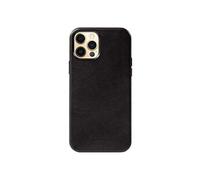 Coque MagSafe pour iPhone 12 Pro Max en Cuir Ecologique Crong Noir