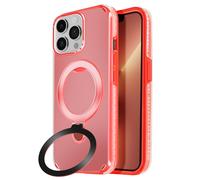 Avizar Coque pour iPhone 13 Pro Antichoc avec Support Pliable Rouge
