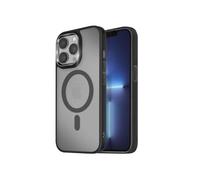 Coque MagSafe pour iPhone 13 Pro Dos Mat Givré Contour Noir
