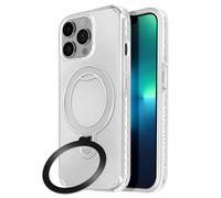 Coque MagSafe pour iPhone 13 Pro Max Antichoc avec Support Pliable Blanc