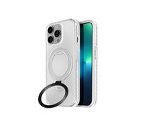 Coque MagSafe pour iPhone 13 Pro Max Antichoc avec Support Pliable Blanc