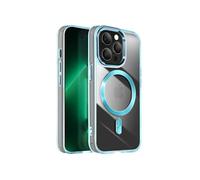 Coque MagSafe pour iPhone 13 Pro Max Dos Cristal Color Bleu