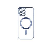 Coque MagSafe pour iPhone 13 Pro Max Silicone Protection Caméra Bleu clair