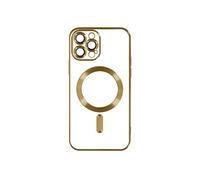 Coque MagSafe pour iPhone 13 Pro Max Silicone Protection Caméra Chromé Or