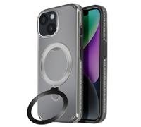 Coque MagSafe pour iPhone 14 et 13 Antichoc avec Support Pliable Noir