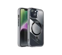 Coque MagSafe pour iPhone 14 et 13 Dos Cristal Color Noir