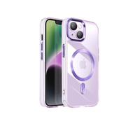 Avizar Coque pour iPhone 14 et 13 Dos Cristal Color Violet