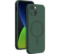 Coque MagSafe pour iPhone 14 Plus Silicone Verte Bigben
