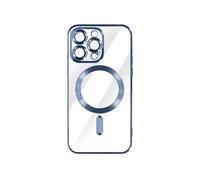 Coque MagSafe pour iPhone 14 Pro avec Contour Chromé Ultra Elégant Bleu clair