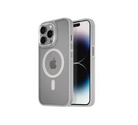 Coque MagSafe pour iPhone 14 Pro Max Dos Mat Givré Contour Gris