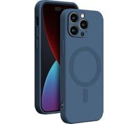 Coque MagSafe pour iPhone 14 Pro Max Silicone Bleue Bigben