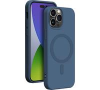 - Coque de protection pour téléphone portable - compatibilité avec MagSafe - silicone - bleu - pour Apple iPhone 14 Pro