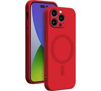 Coque Compatible MagSafe Silicone Rouge pour iPhone 14 Pro Bigben
