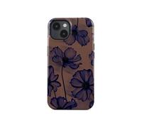 Burga Coque MagSafe pour iPhone 15 – Motif Velvet Night Élégante – Violet foncé