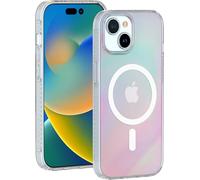 Coque MagSafe pour iPhone 15 Hybride Transparente Irisée Bigben