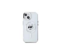 Coque MagSafe pour iPhone 15 IML à Motif Choupette Transparent