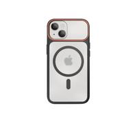 Coque MagSafe pour iPhone 15 Plus / 14 Plus Dos Rigide avec Cadre en Silicone Noir
