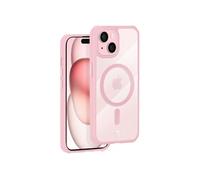 Coque MagSafe pour iPhone 15 Plus Anti-chute 3m Finition Mate Rose Poudré