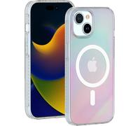 Bigben Connected Coque MagSafe pour iPhone 15 Plus Hybride transparente irisée