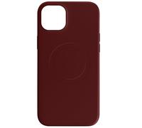 Coque Magsafe pour iPhone 15 plus Silicone Soft-touch Mag Cover Bordeaux